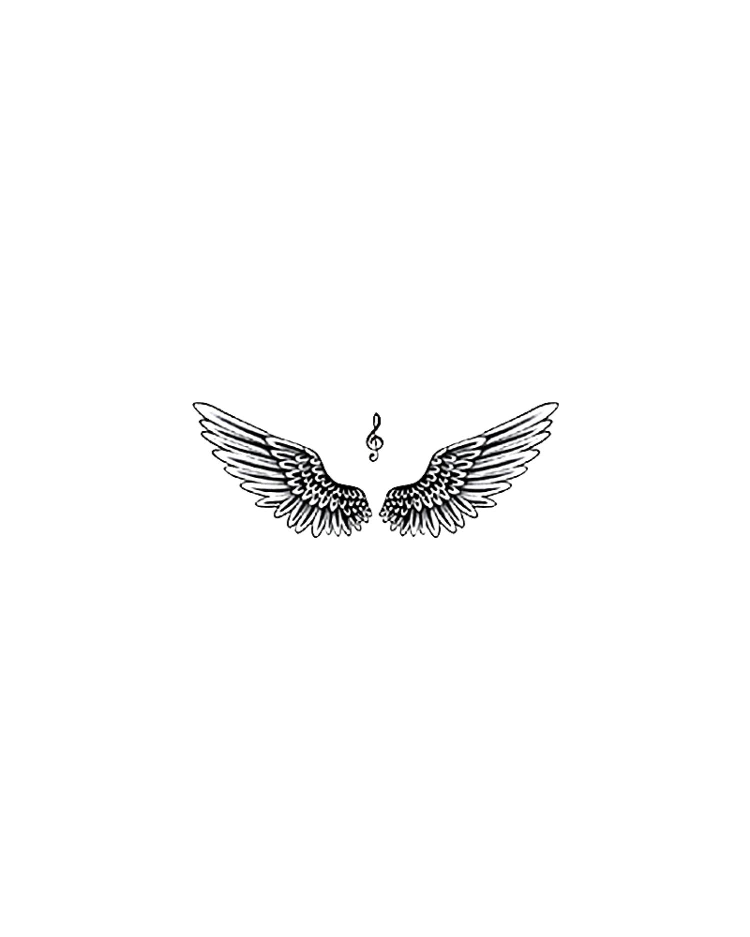 Justin Bieber Wings Tattoo Design Ideas