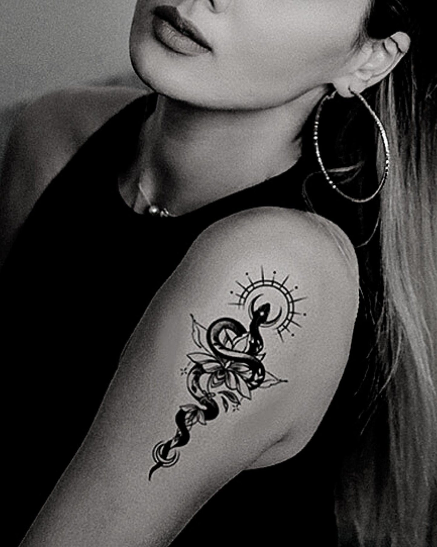 Snake with lotus