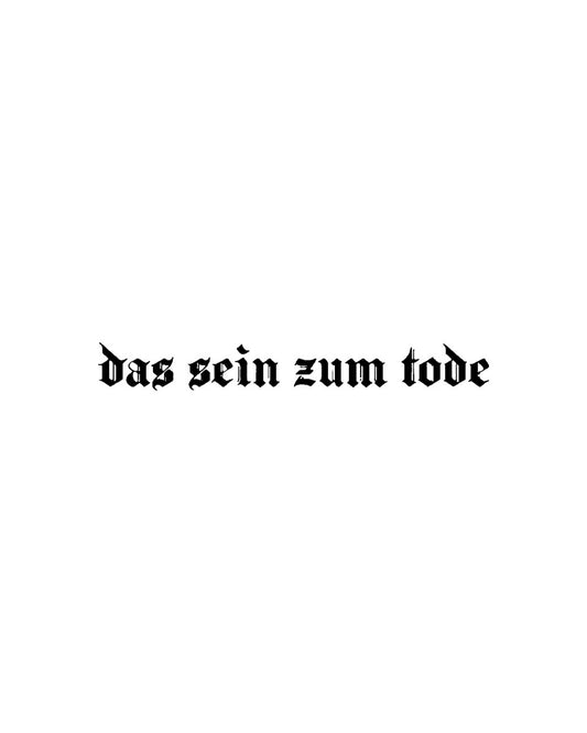 Das sein zum tode