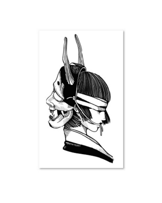 The Geisha with blindfold