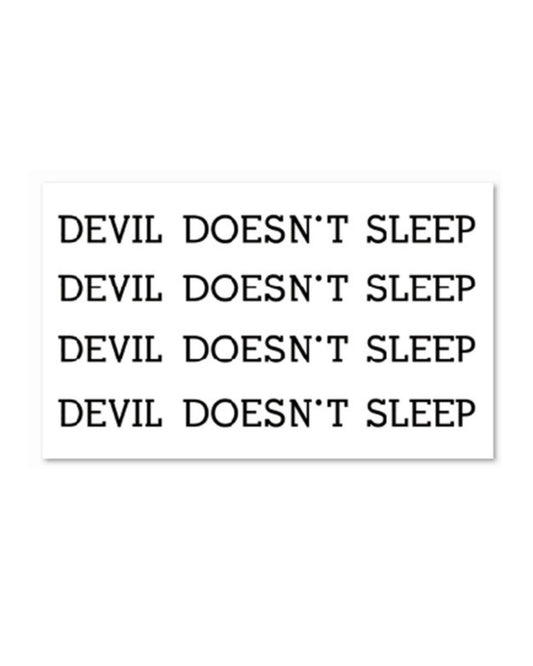 Devil doesn't sleep